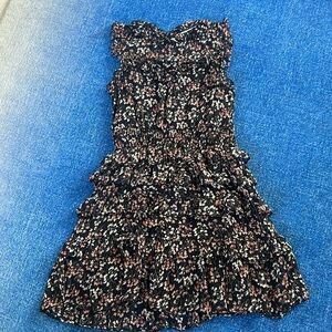 Dark blue flower dress
